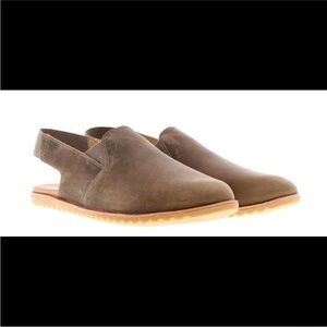 NWT Sorel Ella Slingback Mules Distressed Brown Size 7.5